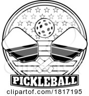 Cartoon Pickleball Design Licensed Clipart