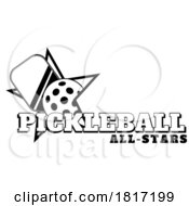 Cartoon Pickleball Design Licensed Clipart