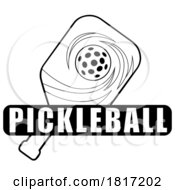 Cartoon Pickleball Design Licensed Clipart