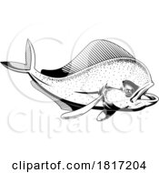 Cartoon Mahi Mahi Dolphin Fish Licensed Clipart