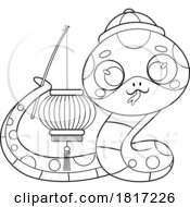 Cartoon Cute Chinese Snake Licensed Clipart