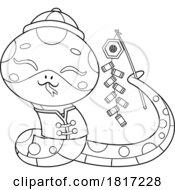 Cartoon Cute Chinese Snake Licensed Clipart