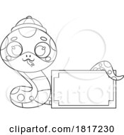 Cartoon Cute Chinese Snake Licensed Clipart