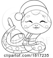 Cartoon Cute Chinese Snake Licensed Clipart