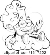 Cartoon Bong Mascot Smoking Licensed Clipart