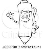 Cartoon Pen Mascot Licensed Clipart