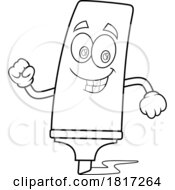 Cartoon Marker Mascot Licensed Clipart