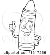 Cartoon Crayon Mascot Licensed Clipart