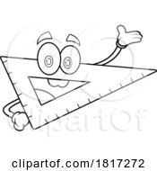 Cartoon Ruler Mascot Licensed Clipart