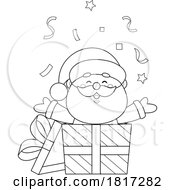 Poster, Art Print Of Cartoon Santa Claus Surprise Licensed Clipart