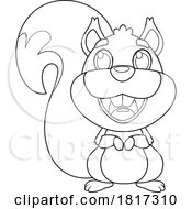 Cartoon Happy Squirrel Licensed Clipart