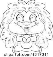 Cartoon Happy Hedgehog Licensed Clipart