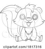 Cartoon Happy Skunk Licensed Clipart