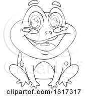 Cartoon Happy Frog Licensed Clipart