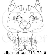 Cartoon Happy Bobcat Licensed Clipart