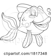 Cartoon Fish Licensed Clipart by Hit Toon #COLLC1817348-0037