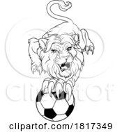 Lion Soccer Football Animal Sports Team Mascot