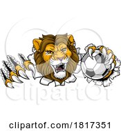 Lion Soccer Football Animal Sports Team Mascot