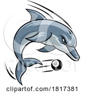 Dolphin Animal Billiards Pool Sports Team Mascot