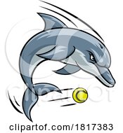 Dolphin Animal Tennis Ball Sports Team Mascot