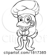 Chicken Chef Cartoon Rooster Cockerel Bird Mascot