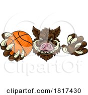 Boar Wild Hog Razorback Warthog Basketball Mascot