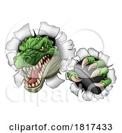 Crocodile Dinosaur Alligator Hockey Sports Mascot