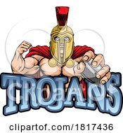 Trojan Man Ice Hockey Sports Team Mascot