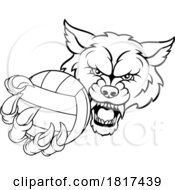 Wolf Werewolf Volleyball Volley Ball Claw Mascot