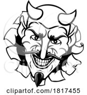 Devil Satan Evil Mascot Cartoon Face