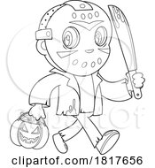 Poster, Art Print Of Halloween Mass Murderer Jason Licensed Clipart