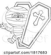 Poster, Art Print Of Mummy And Coffin Licensed Clipart