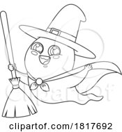 Poster, Art Print Of Halloween Ghost Witch Licensed Clipart