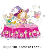 Poster, Art Print Of Witch Doing Magic At Tea Time