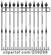 Poster, Art Print Of Ornate Wrought Iron Fencing