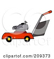 Poster, Art Print Of Red Lawn Mower