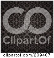 Royalty Free RF Clipart Illustration Of A Seamless Dark Gothic Patterned Background