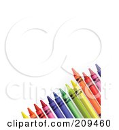 Poster, Art Print Of Corner Of Colorful Crayons