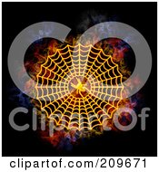 Poster, Art Print Of Blazing Spider Web