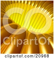 Clipart Illustration Of An Abstract Background Of A Tunnel Of Light Sucking In Yellow Liquid
