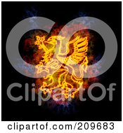 Poster, Art Print Of Blazing Griffin