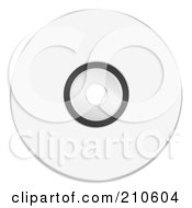 Poster, Art Print Of Blank White Cd Or Dvd With Copyspace