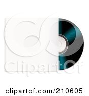 Poster, Art Print Of Black Cd Partially In A Sleeve