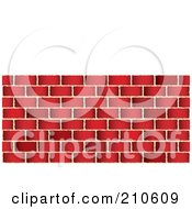 Red Brick Wall Under White Space