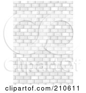 Poster, Art Print Of Grungy White Brick Wall Background