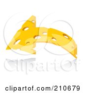 Poster, Art Print Of Swiss Cheese Arrow Curving