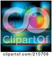 Poster, Art Print Of Blurry Colorful Background With Bubbles