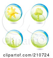 Poster, Art Print Of Digital Collage Of 3d Life Spheres