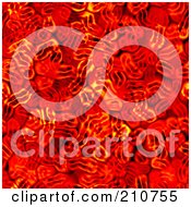 Poster, Art Print Of Red Blood Cell Seamless Background