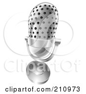 Poster, Art Print Of 3d Angled Desk Microphone